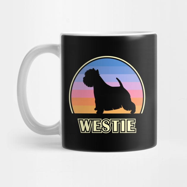 Westie Vintage Sunset Dog by millersye